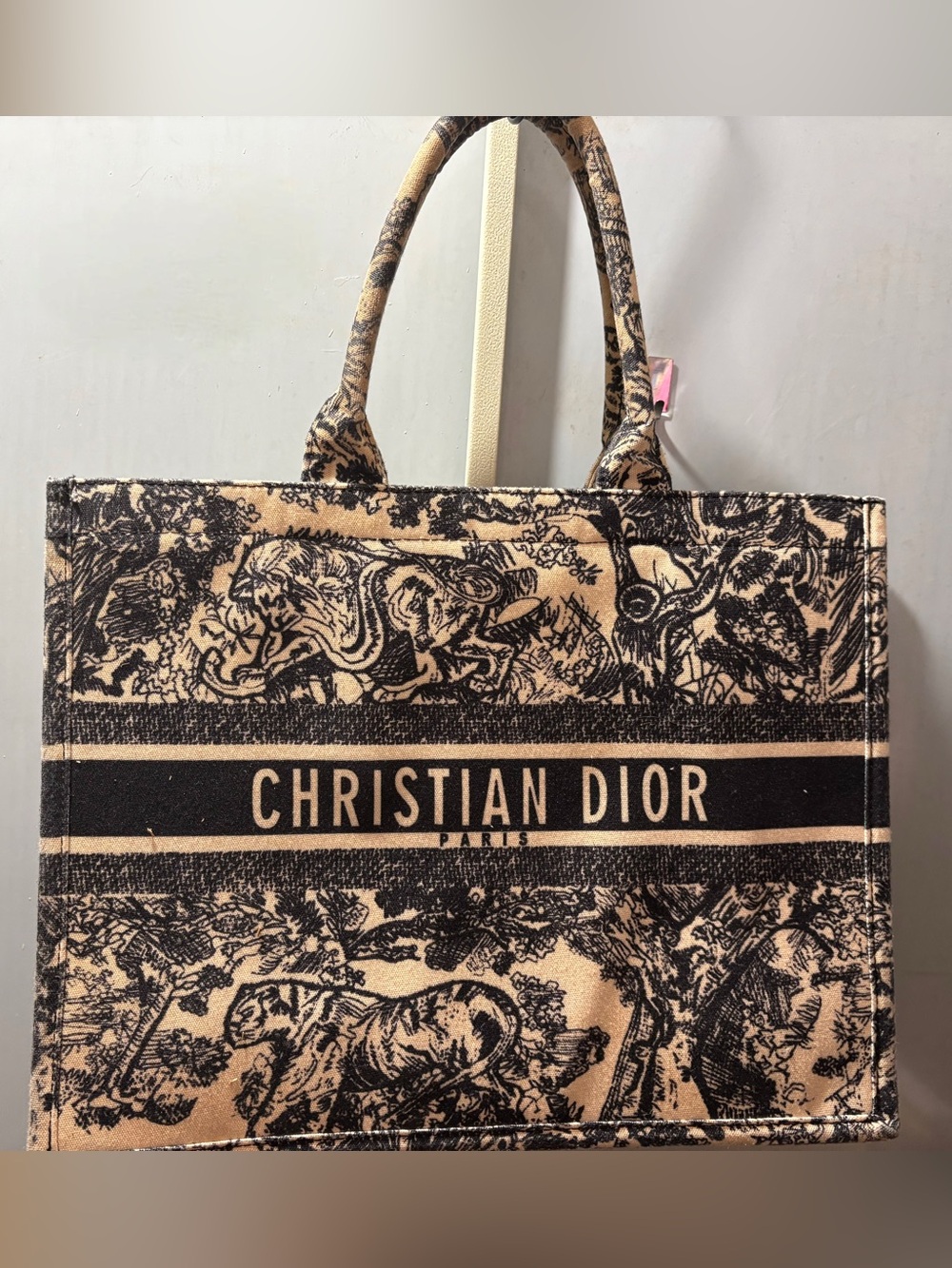 Toile Book Tote